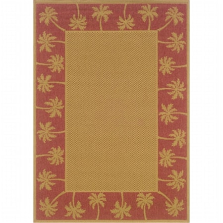 Sphinx By Oriental Weavers Rug, Lanai 606C8 9x13 Rectangle - Beige/ Red-Polypropylene L606C8259396ST